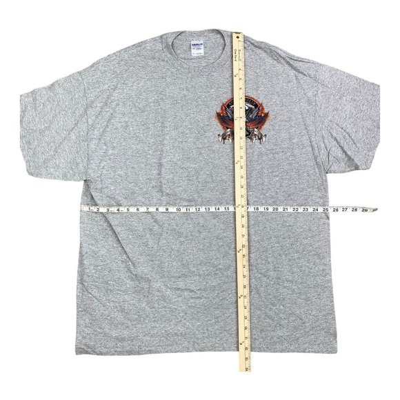 Spring Bike Rally 2012 Gray T-Shirt 2XL N. Myrtle Beach SC Motorcycle Eagle NWOT - Picture 3 of 6